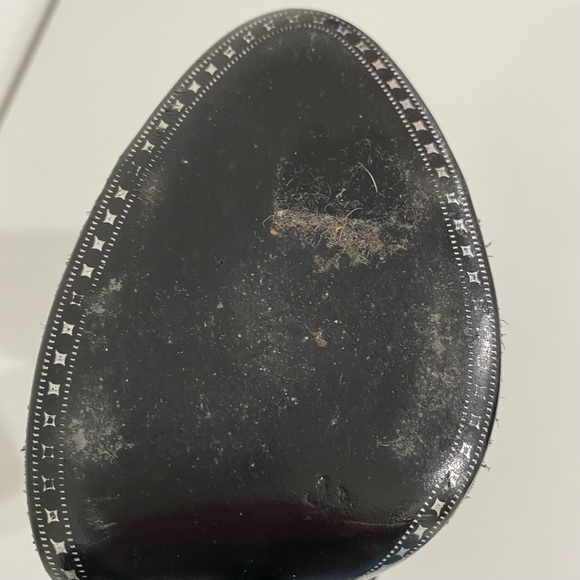 Authentic Chanel Black and Grey Glitter Platform Heels size 37 1/2 - Picture 11 of 12